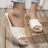 נעלי בית אופנה לנשים סנדלי פלטפורמה נעלי עקב סנדלי קיץ נעלי נשים כפכפי חוף כפכפים מוצקים 2022 נעלי בית