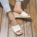 Fashion Slippers Women Platform Sandals High Heels Sandals Summer Women Shoes Beach Flip Flops Solid Slides 2022 Slipper