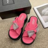 נשים אופנה קיץ סנדלי חופשה נעלי חוף שרוכים נעלי פלטפורמה כפכפי בית כפכפים קז'ואל חיצוני נעל לפמה