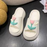 נעלי בית נשים אופנה קיץ סנדלי החלקה עננים מגלשות חוף עקבים נעלי בית מקלחת נעלי בית רך סולייה נשים נשים אמבטיה