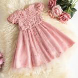 Vestidos de bebé para niña de 1 a 5 años, vestido elegante de encaje para fiesta de cumpleaños para niños pequeños, vestido de f
