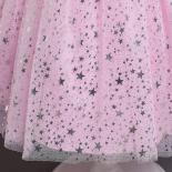 Vestido rosa para niña, vestido elegante de princesa con lentejuelas, vestido de fiesta hinchado, vestidos de flores para boda, 