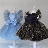 תינוקות חמודות שמלת נסיכה נצנצים מבריק שזה עתה נולדו שמלת תחרות בנות למסיבת יום הולדת 1 תינוק מותק חתונה רכה