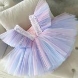 Flower Girls Princess Sequins Lace Tutu Gown Baby Wedding Christmas Party Dress Children Kids Elegant Vestidos For 3 8 Y