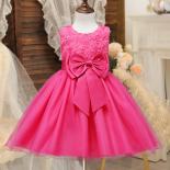 שמלת נסיכה ילדה למסיבת יום הולדת לחתונה vestidos שמלת טוטו ערב לילדים שמלה ורודה לילדות 1 10 שנים