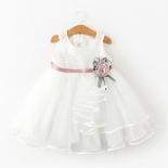15t Baby Butterfly Princess Dress Pink Wedding Dress For Flower Girl 12m Infant 1st Birthday Baptism Outfit Summer Casua