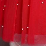 12 מטר שמלת ילדה ילד קשת אדומה חרוזים חג המולד שמלת טוטו לתינוק תלבושת מסיבת יום הולדת ראשונה פעוט נסיכת השנה החדשה