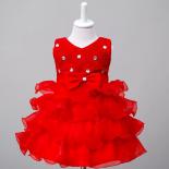 Vestido rojo de Navidad para niñas, disfraz de princesa, vestido de fiesta de boda para niños, Vestidos de noche formales para d