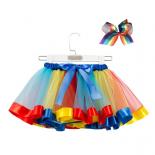 2024 New Tutu Skirt Baby Girls Clothes Fancy Colorful Mini Pettiskirt Kids Party Dance Rainbow Tulle Skirts Children's C