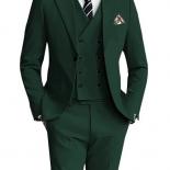 2023 Fashion New Men Leisure Boutique Solid Color Business Slim Wedding Best Suit 3 Pcs Set Blazers Dress Jacket Coat Pa