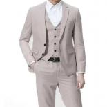 Coat Trousers Pants Vest Waistcoat  3 Button Suits Men  3 Piece Suit Color  Autumn  