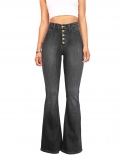 Factory Direct Sales 2024  And  Popular Women's Jeans Women's Slim High-waisted Butt-flared Pants Wholesale In Stock