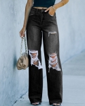 Factory Direct Sales  And  Style Jeans In Stock Wholesale Autumn Street Trendy Ripped Jeans