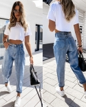 Factory Direct Sales High-waisted Harem Jeans For Women 2024  And  New Casual Loose Slimming Dad Pants For Women