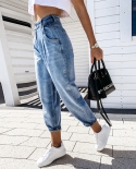 Factory Direct Sales High-waisted Harem Jeans For Women 2024  And  New Casual Loose Slimming Dad Pants For Women