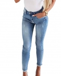 Factory Direct Sales  And  Slim Jeans For Women, Slim Butterfly Adhesive Flower Beads, Slits, Pencil Trousers For Small 