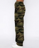  And  New Jeans Women's Loose Personalized Camouflage Pocket Overalls Trousers Trendy