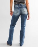 Factory Direct Sales    And  Women's Jeans Temperament Versatile Washed Casual Pants Denim Trousers