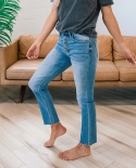  And  Autumn New Independent Station Washed Mid-rise Straight Jeans For Women Are Super Hot