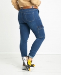 Factory Direct Sales   Supply Street Trendy Overalls Trousers High Waist Women's Jeans Special Price