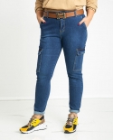 Factory Direct Sales   Supply Street Trendy Overalls Trousers High Waist Women's Jeans Special Price