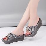 Summer Women's Fashion Slippers Women Fashion Platform High Heel Female Flipflop Shoes Comfortable Wedge Sandals Zapatos