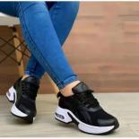Women's Large Size Spring And Autumn New Thick Bottom Grid Matching Color Lace Up Sports Casual Shoes Women's Single Sho