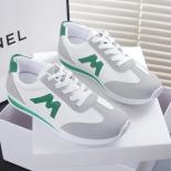 Round Head Deep Mouth Sneakers Light Versatile Breathable Cross Lace Casual Sports White Shoes Forrest Gump Shoes Tennis