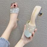 New Bright Diamond Sandals Open Toe High Heels Women Slippers Sandalia Feminina Party Dress Shoes Sandals Women Size 35 