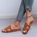 2024 New Summer Women's Slippers Roman Fashion Designer Flat Sandals Latex Soft Sole Shoes Female Breathable Beach Flip 