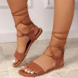 Women's Cross Strap Sandals 2024 Summer New Fashion Flat Open Toe Sandals For Women Gladiator Beach Flip Flops Zapatos M