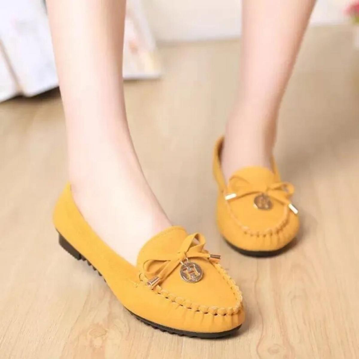 2024 Fashion Casual Lofers Women's Flat Shoes Ladies Elegant Butterfly Knot Comfortable Shoes Women Soft Classic Office 