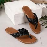Women's Flip Flops Summer Shoes Flat Casual Hot Shoes Home Bedroom Free Shipping And Low Price Big Size 42 43