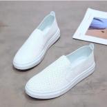 Spring And Summer Small White Shoes Women's Shoes Or Lend Students Lazy Flat Bottomed Leather A Leather Shoes White Nurs