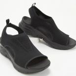 Women Summer Shoes 2023 Mesh Fish Platform Sandals Women's Open Toe Wedge Sandals Ladies Light Casual Shoes Zapatillas M
