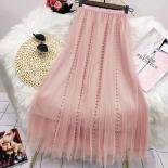 Y2k estilo moda Harajuku Falda larga otoño primavera una línea falda Dummer Vintage negro rosa alta cintura Midi Maxi falda