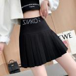 Y2k Pleated Skirt Women Black Summer High Waist Girls Dancing Jk Mini Skirts  Fashion Student A Line Skirt Faldas 2024