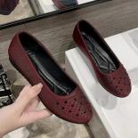 2024 New Flat Bottom Round Head Women's Single Shoes Shallow Mouth One Step Casual Single Shoes For Women