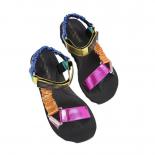 Flat Women's Shoes Hemp Rope Set Foot Beach Sandals Outdoor All Match Casual Slippers Large Size Women Sandals