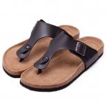 New Summer Women Cork Slipper Casual Beach Flip Flops Non Slip Outside Nubuck Leather Slip On Slides Shoe