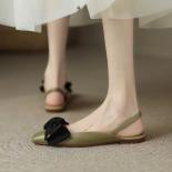 Summer Selling Women's Roman Sandals Fashion Bow Round Toe Flat Mules Ladies Trend Designer  Banquet Slingback Sandals 2