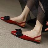 Summer Selling Women's Roman Sandals Fashion Bow Round Toe Flat Mules Ladies Trend Designer  Banquet Slingback Sandals 2