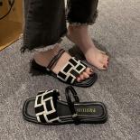 New Trend Summer Flats Women Slippers Casual Shoes Open Toe Flip Flops Designer Dress Sandals Beach Fad Ladies Shoes Sli