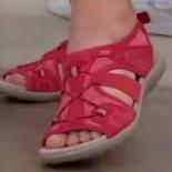 Women Sandals Hollow Out Summer Comfortable Sport Sandals Open Toe Non Slip Cut Out Soft Female