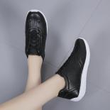 White Leather Sneakers Sports Vulcanized Shoes Comfortable Spring Sneakers Casual Shoes Fashion School Tennis