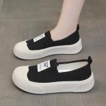 Women's Shoes Platform Slip On Round Toe Female Footwear Shallow Mouth Casual Sneaker Clogs New Small Slip On Summer Dre