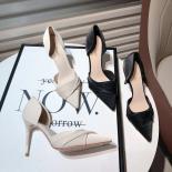 French High Heels Spring Autumn New Elegant Pointed Stiletto Pumps Temperament Solid Ladies Shoes  Banquet Single Shoes