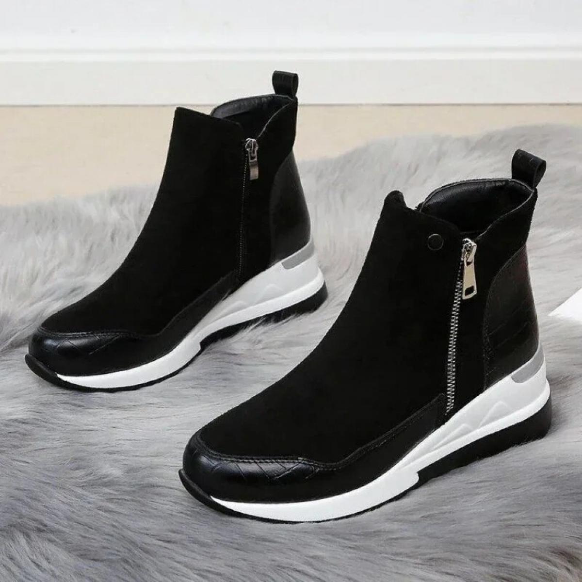 Fashion Winter Ladies Shoes New Arrival Warm Womens Boots Platform Snow Ankle Boots For Girls Wedge Heels For Women