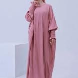 Muslim Abaya Smocking Sleeve Prayer Dress Women Jilbab Islamic Clothing Dubai Saudi Black Robe Turkish Dress