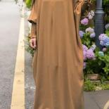 Muslim Abaya Smocking Sleeve Prayer Dress Women Jilbab Islamic Clothing Dubai Saudi Black Robe Turkish Dress